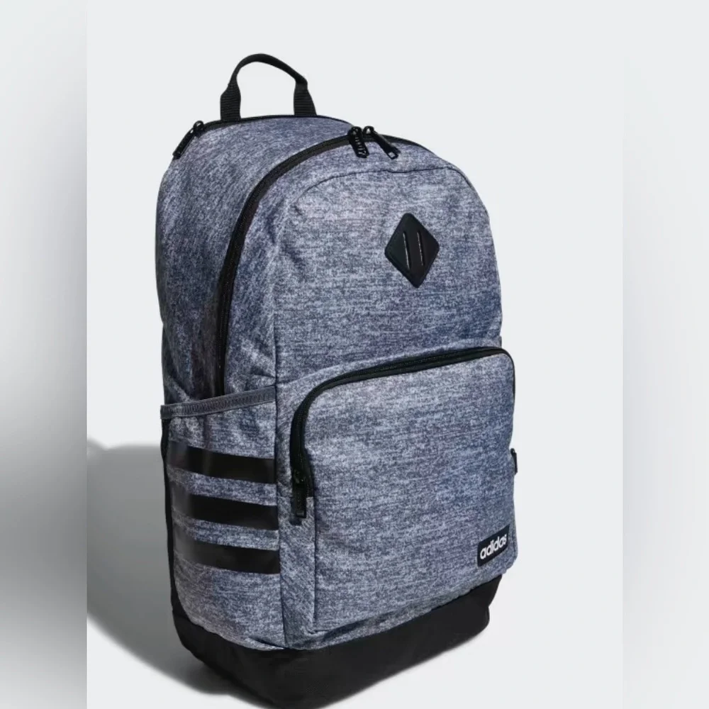 Adidas Travel Backpack – Fits 16” Laptop, Black Casual Bookbag